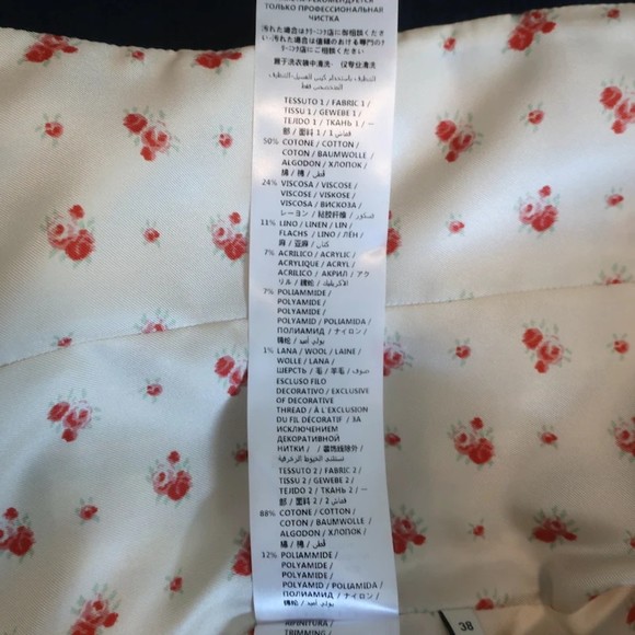 Gucci Sega Logo Tweed Blazer White/Navy Size 38 Single Breasted Jacket - Picture 10 of 12